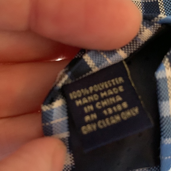 NWOT US Polo Association blue & white plaid tie - Picture 3 of 5
